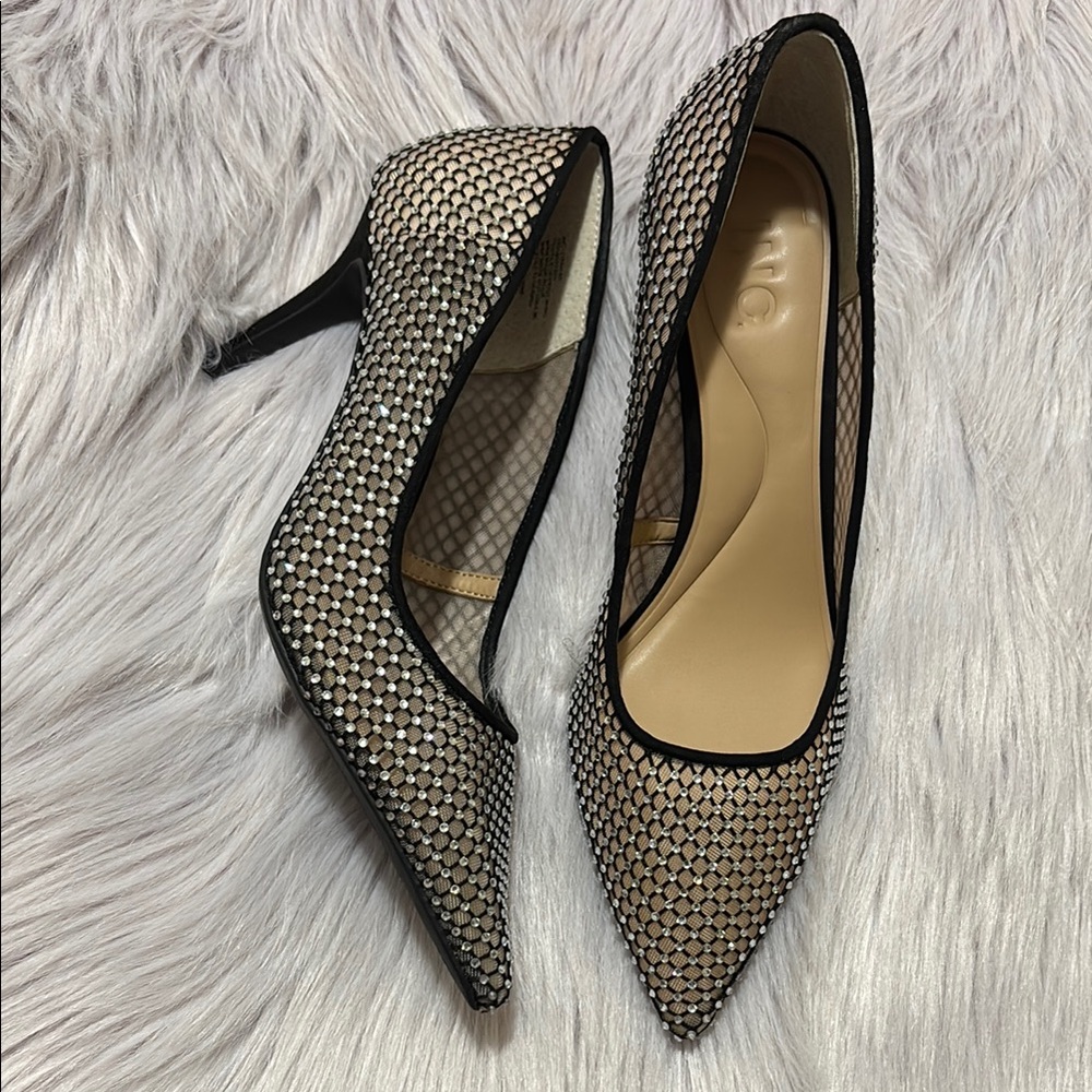 Zitah Crystal Mesh Heels